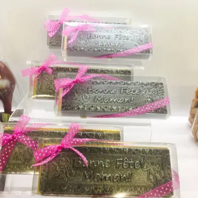 Tablette en chocolat « Bonne fête maman »