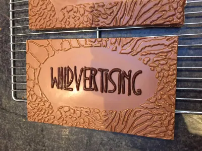 Tablette de chocolat personnalisée pour Wildvertising